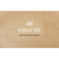 Wenskaart Praten in stilte geeft het mooiste gesprek